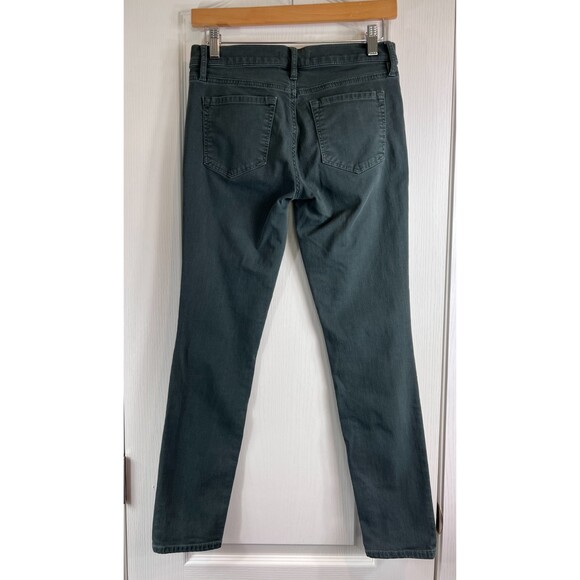 LOFT Women's Modern Skinny Jeans Dark Green Stretch Cotton Size 0 / 25 - Picture 2 of 9